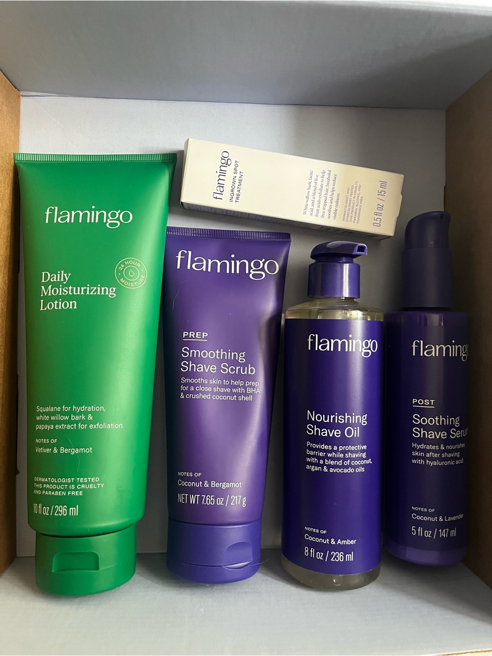 flamingo Daily Moisturizing Lotion & Shave Care Set